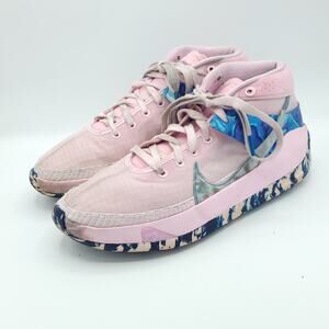 "Nike KD 13 Men's Aunt Pearl DC0011-600 Pink Foam Blue Void Size 9.5 Basketball